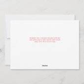 Red Merry en Bright Love and Light Holiday Feestdagenkaart (Achterkant)