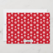 Red Merry en Bright | Vakantieknopkaart Feestdagenkaart (Achterkant)