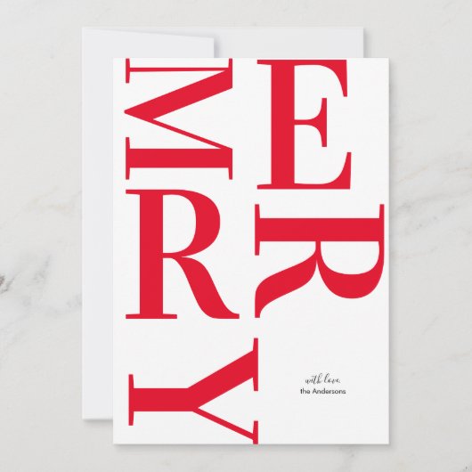 Red Merry Happy Holiday (Voorkant)