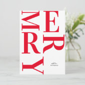 Red Merry Happy Holiday (Staand voorkant)
