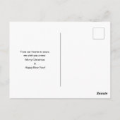 Red Merry Holiday Handgeschreven Briefkaart (Achterkant)