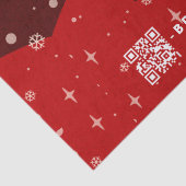 Red Merry kerst Business Logo QR code Tissue P Tissuepapier (Detail)