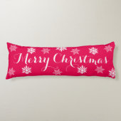Red Merry kerst Pillow Lichaamskussen (Voorkant)