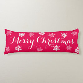 Red Merry kerst Pillow Lichaamskussen