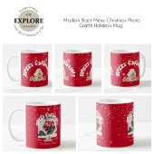 Red Merry kerstartsy Graffiti Coffee Mok