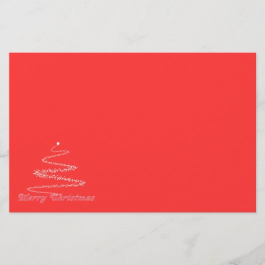 Red Merry kerstationery Briefpapier (Voorkant)