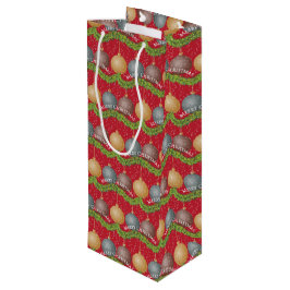 RED Merry kerstball-ornamenten Wijn Cadeautas
