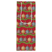 RED Merry kerstball-ornamenten