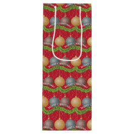 RED Merry kerstball-ornamenten Wijn Cadeautas