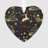 Red Merry-kerstboom Ornament (voorkant)