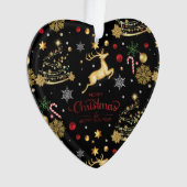 Red Merry-kerstboom Ornament (voorkant)