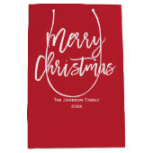 Red Merry kerstcadeaus Medium Cadeauzakje (Voorkant)