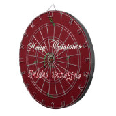 Red Merry Kerstfeestay Sunshine Wishes.png Dartbord (Voorkant Rechts)