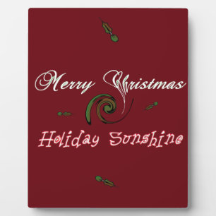 Red Merry Kerstfeestay Sunshine Wishes.png Fotoplaat