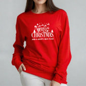 Red Merry kerstfeestdag T-shirt