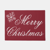 Red Merry Kerstgangmat Rug Welkom Mat (Voorkant)