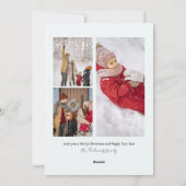 Red Merry-kerstkaart Feestdagenkaart (Achterkant)