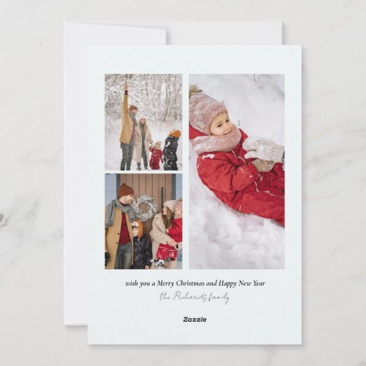 Red Merry-kerstkaart Feestdagenkaart (Achterkant)