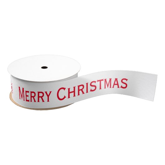 Red Merry kerstlint Grosgrain Lint (Spoel)