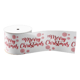 Red Merry Kerstmis Ribbon Grosgrain Lint