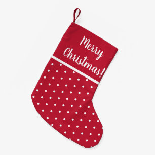 Red Merry kerstpoka Dots Festive Kleine Kerstsok