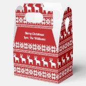 Red Merry-kerstrendierpartij Snowflake Bedankdoosjes (Geopend)