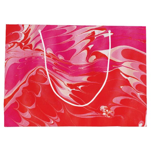 Red Merry Marble Groot Cadeauzakje (Achterkant)