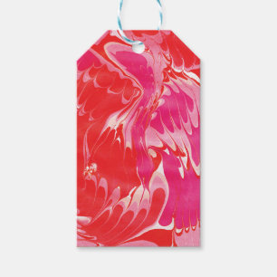 Red Merry Marble nr. 2 Cadeaulabel