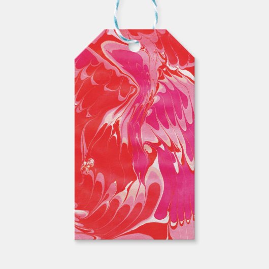 Red Merry Marble nr. 2 Cadeaulabel (Voorkant)