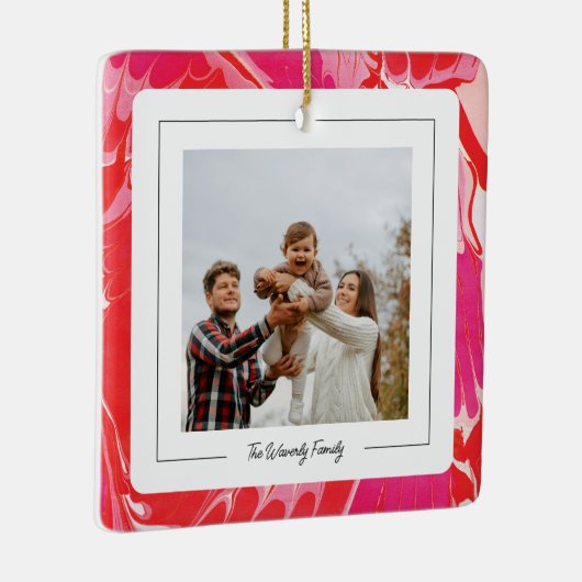 Red Merry Marble Ornament (Rechts)