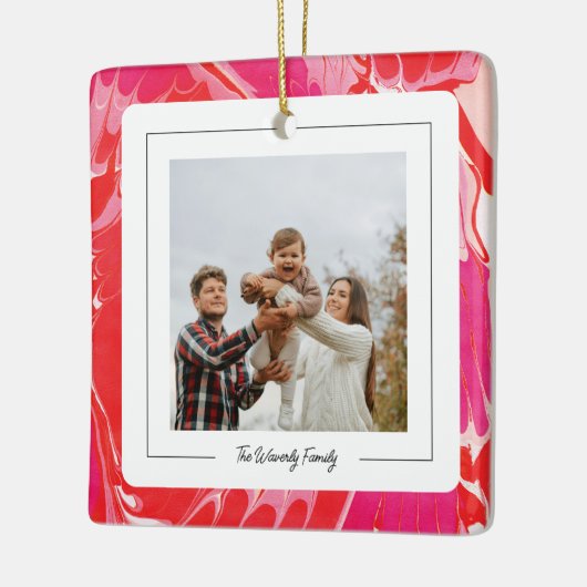 Red Merry Marble Ornament (Links)