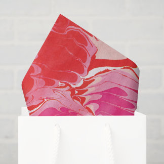 Red Merry Marble Tissuepapier