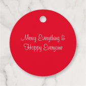 Red Merry Xmas Alles Cadeau Label (Voorkant)