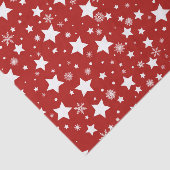 RED MET WITTE HOLIDAY STARS TISSUEPAPIER (Detail)