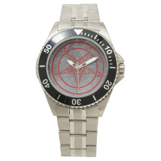 Red Metal Baphomet horloge