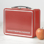 RED Metal Lunchbox bY #MMETROPOLIM (In situ)