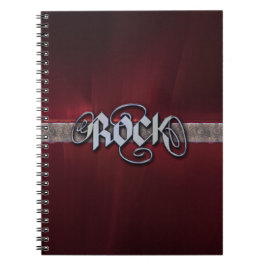 Red Metal Rock notebook Notitieboek