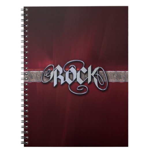 Red Metal Rock notebook Notitieboek (Voorkant)