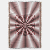 Red Metallic Celtic Knot Original Art Deken (Voorkant Verticaal)