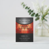 Red Metallic Elegance met QR code verticaal Visitekaartje (Staand voorkant)