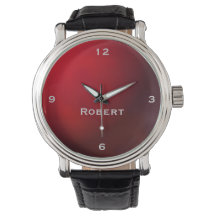 Red Metallic Gradiënt Monogram Watch