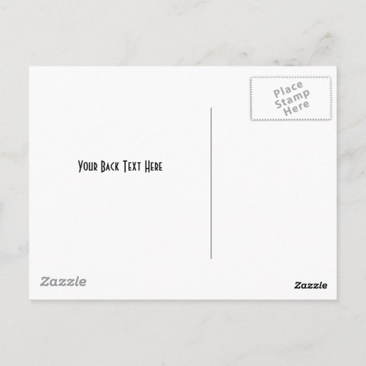 Red Metalline Sheen Briefkaart (Achterkant)