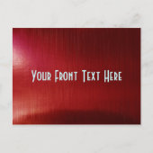 Red Metalline Sheen Briefkaart (Voorkant)