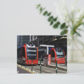 Red Metro Train Houston Texas US Postcrossing Briefkaart (Staand voorkant)