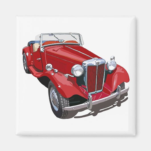 Red MG TD Magneet (Voorkant)