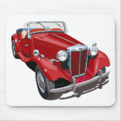 Red MG TD Muismat (Voorkant)