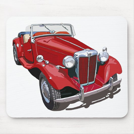 Red MG TD Muismat (Voorkant)