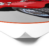 Red MG TD Poster (Hoek)