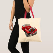 Red MG TD Tote Bag (Voorkant (product))