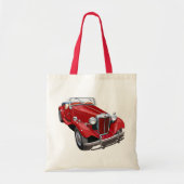 Red MG TD Tote Bag (Voorkant)
